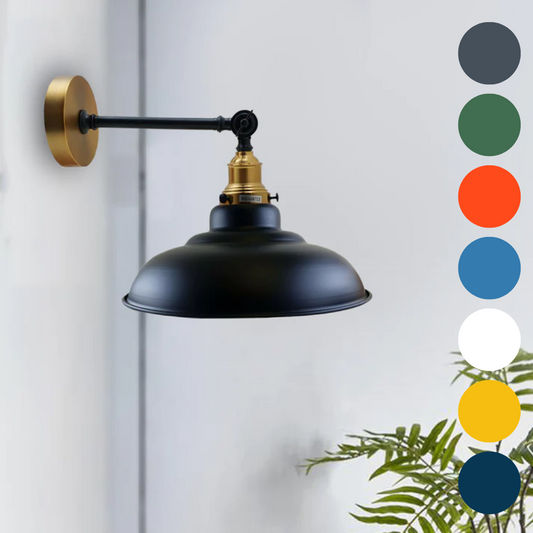 Adjustable Two-Tone Wall Light with Shade