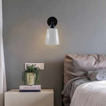 Adjustable Wall Sconce with Small Bell Shade – Black Arm, 10 Colours - photo 3