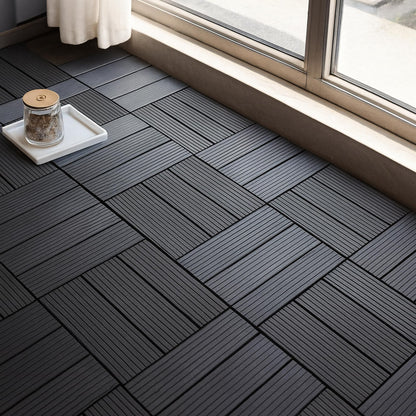 Anthracite PVC Interlocking Deck Tiles – 30 x 30 cm, Packs of 6, 9 or 16 - photo 7