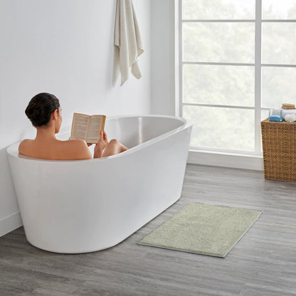 2-Piece Microfibre Bath Mat Set – Bath & Pedestal Mat, Non-Slip, 3 Colours - photo 5