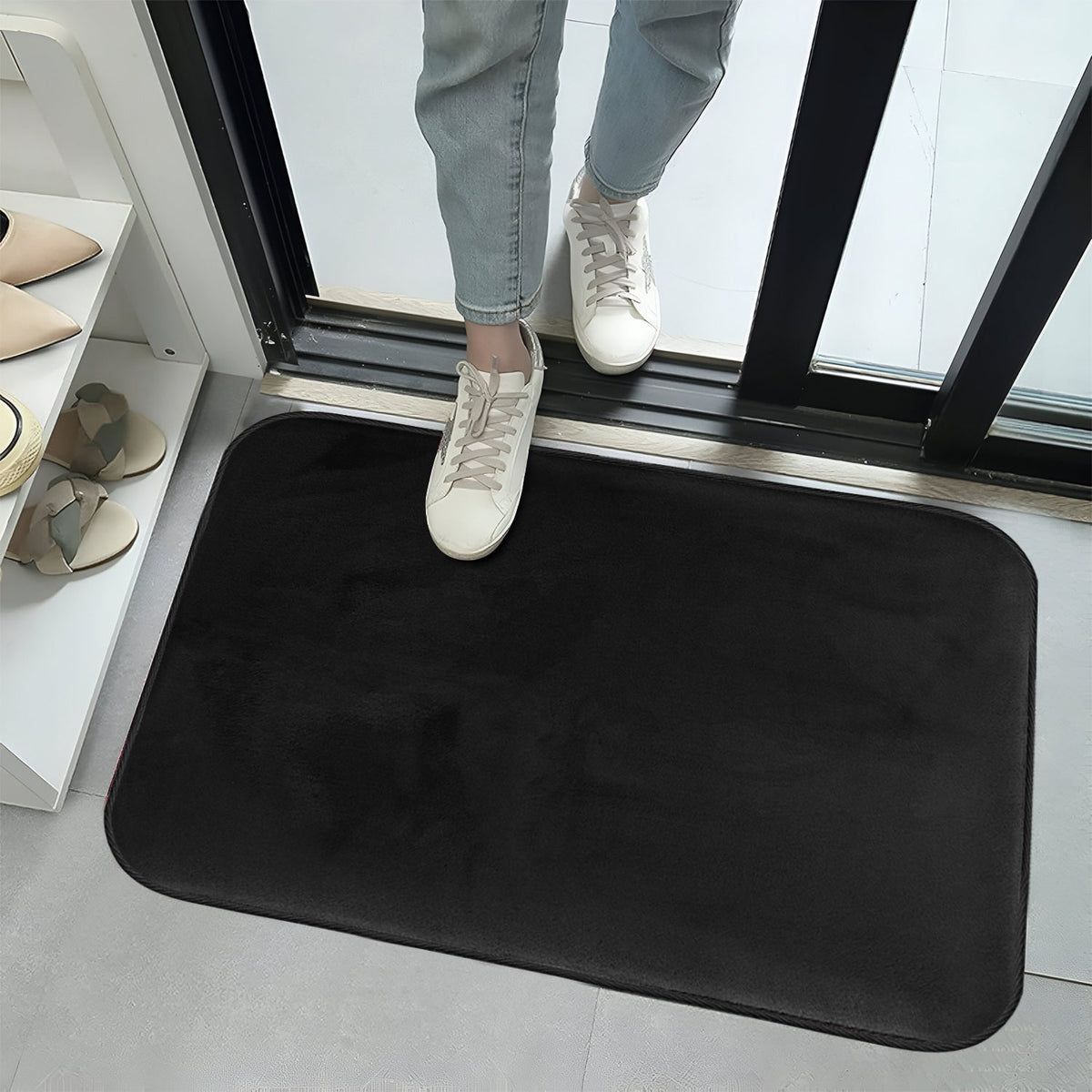 Soft Microfibre Door Mat – 50 x 80 cm, Anti-Slip, 4 Colours, 1 or 2 Mats - photo 7