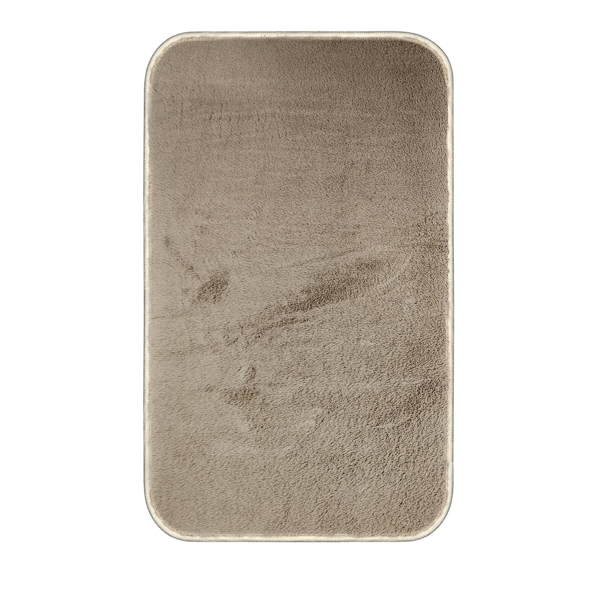 Soft Microfibre Door Mat – 50 x 80 cm, Anti-Slip, 4 Colours, 1 or 2 Mats - Light Brown, 1 Mat