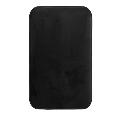 Soft Microfibre Door Mat – 50 x 80 cm, Anti-Slip, 4 Colours, 1 or 2 Mats - Black, 1 Mat