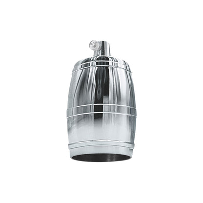 Barrel E27 Lamp Holder – 7 Metal Finishes - Chrome, Standard, Single