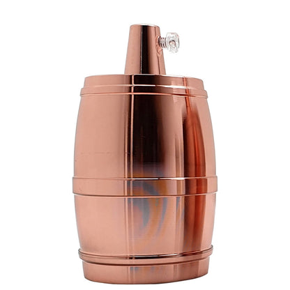 Barrel E27 Lamp Holder – 7 Metal Finishes - Rose Gold, Standard, Single