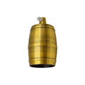 Barrel E27 Lamp Holder – 7 Metal Finishes - Yellow Brass, Standard, Single