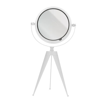 Tripod Table Clock with Mirror – Rotating Head, White, 20 cm - photo 4