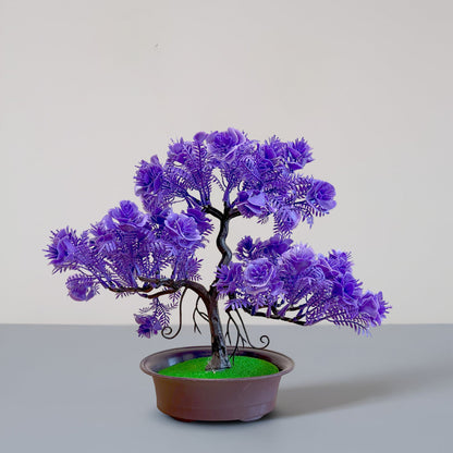 Artificial Flowering Bonsai Trees in Pots – Pack of 2 or 3, Assorted Colours - photo 10