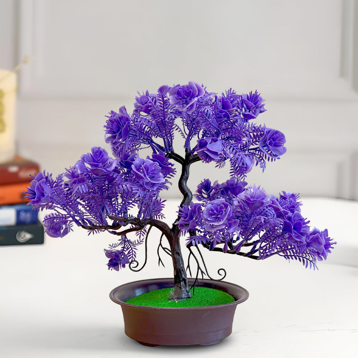 Artificial Flowering Bonsai Trees in Pots – Pack of 2 or 3, Assorted Colours - photo 12