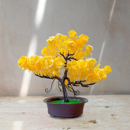 Artificial Flowering Bonsai Trees in Pots – Pack of 2 or 3, Assorted Colours - photo 13
