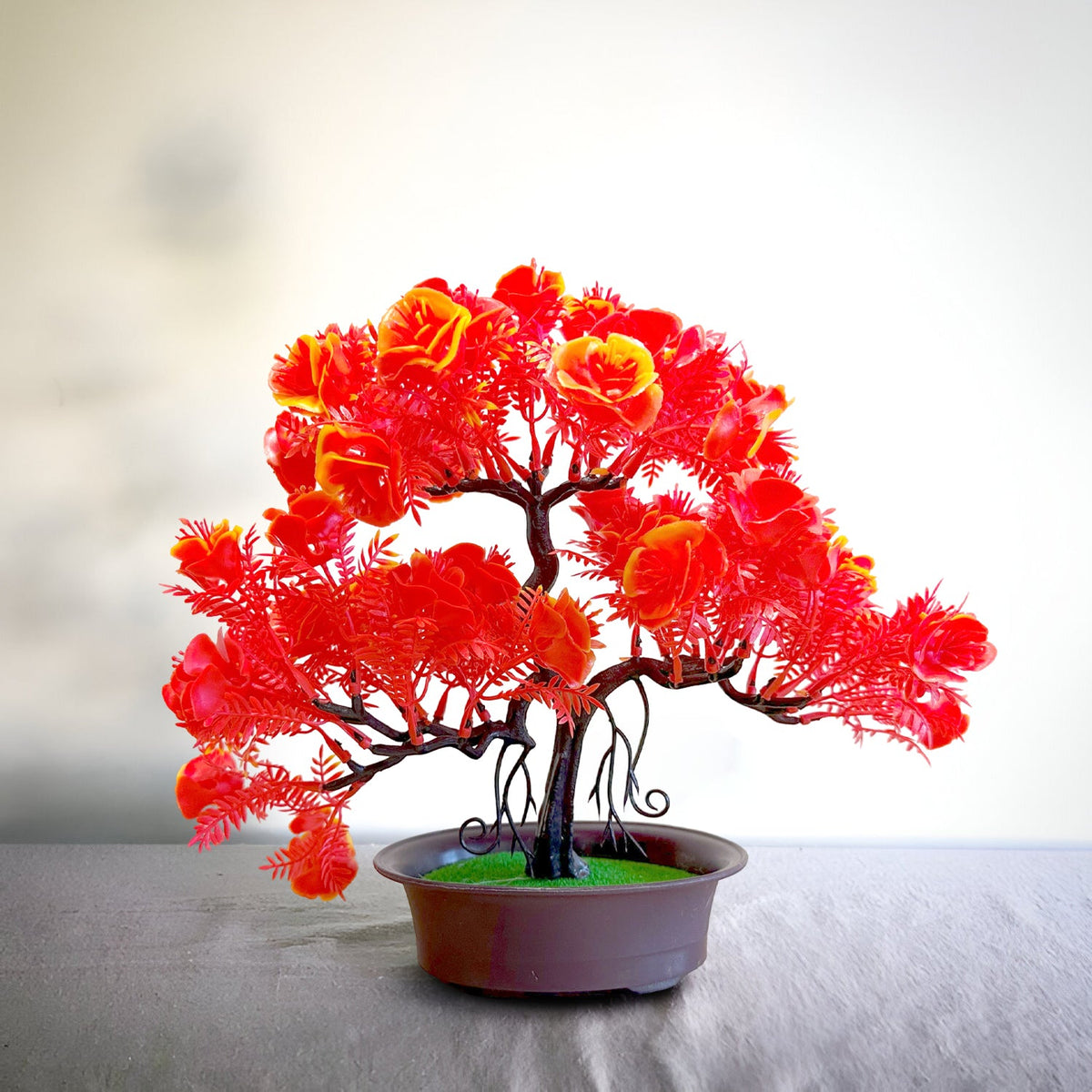 Artificial Flowering Bonsai Trees in Pots – Pack of 2 or 3, Assorted Colours - photo 14