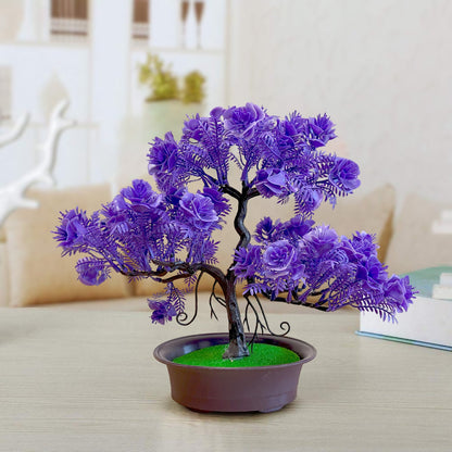 Artificial Flowering Bonsai Trees in Pots – Pack of 2 or 3, Assorted Colours - photo 15