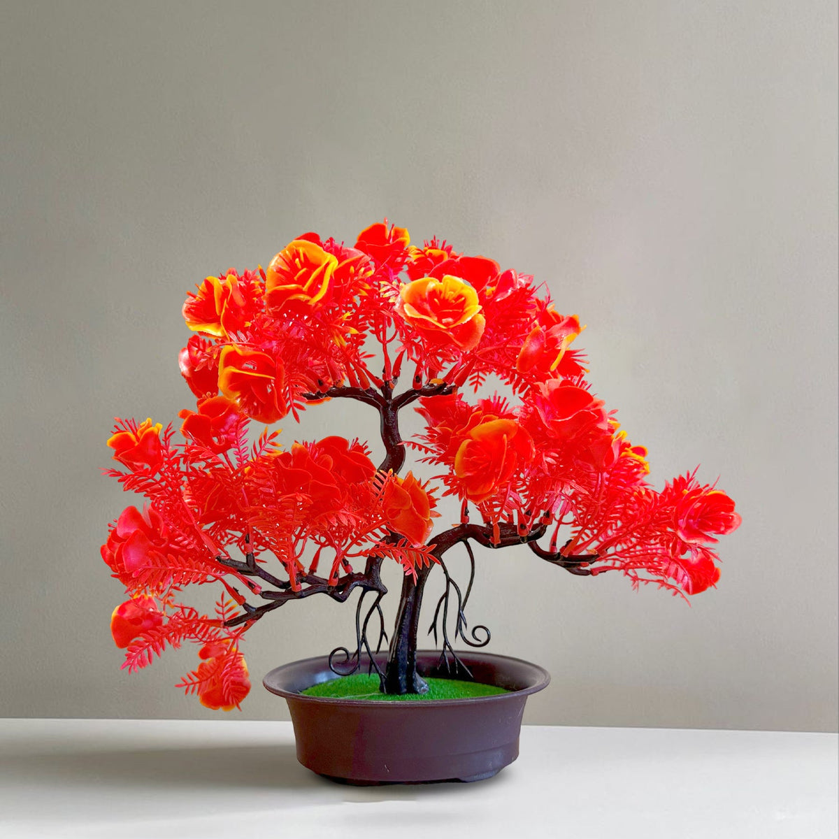 Artificial Flowering Bonsai Trees in Pots – Pack of 2 or 3, Assorted Colours - photo 19