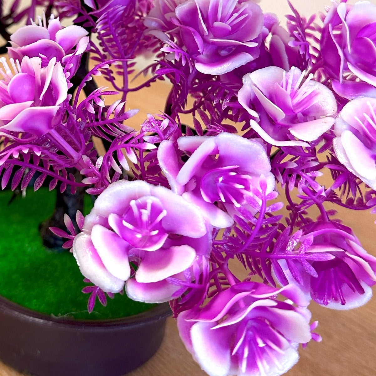 Artificial Flowering Bonsai Trees in Pots – Pack of 2 or 3, Assorted Colours - photo 21