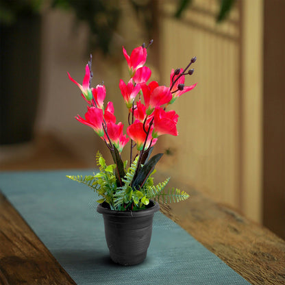 Artificial Orchid Plants in Black Pots – 46 cm, Pack of 3 or 5, Assorted Colours - photo 18