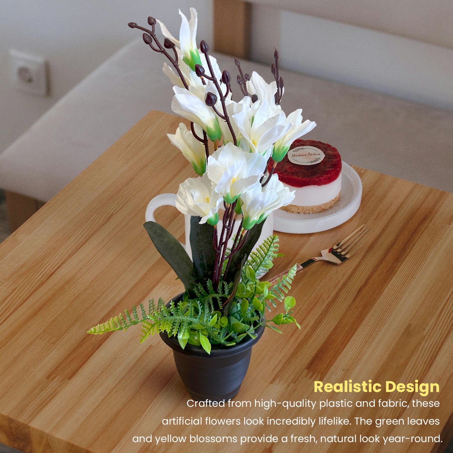 artificial orchids that look real uk | artificial white orchid