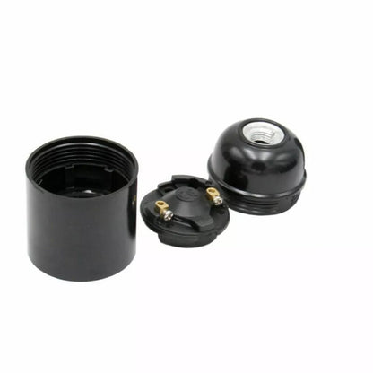 Plain Bakelite E27 Lamp Holder – Optional Cord Grip, Packs - photo 2