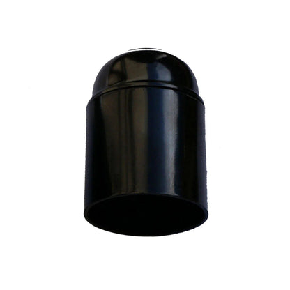 Plain Bakelite E27 Lamp Holder – Optional Cord Grip, Packs - Holder Only, Black, Single