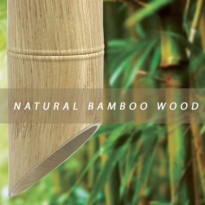 Bamboo Tube Pendant Light – Natural Wood, GU10 - photo 3