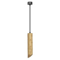 Bamboo Tube Pendant Light – Natural Wood, GU10, Adjustable Cable