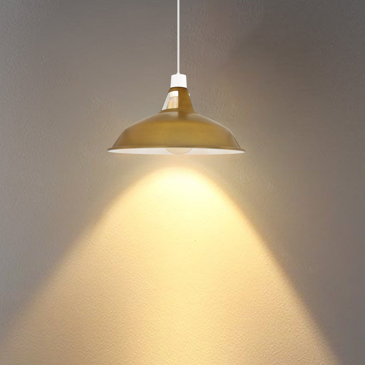 Slotted Barn Lamp Shade 30 cm – Easy Fit, 23 Colours - photo 5