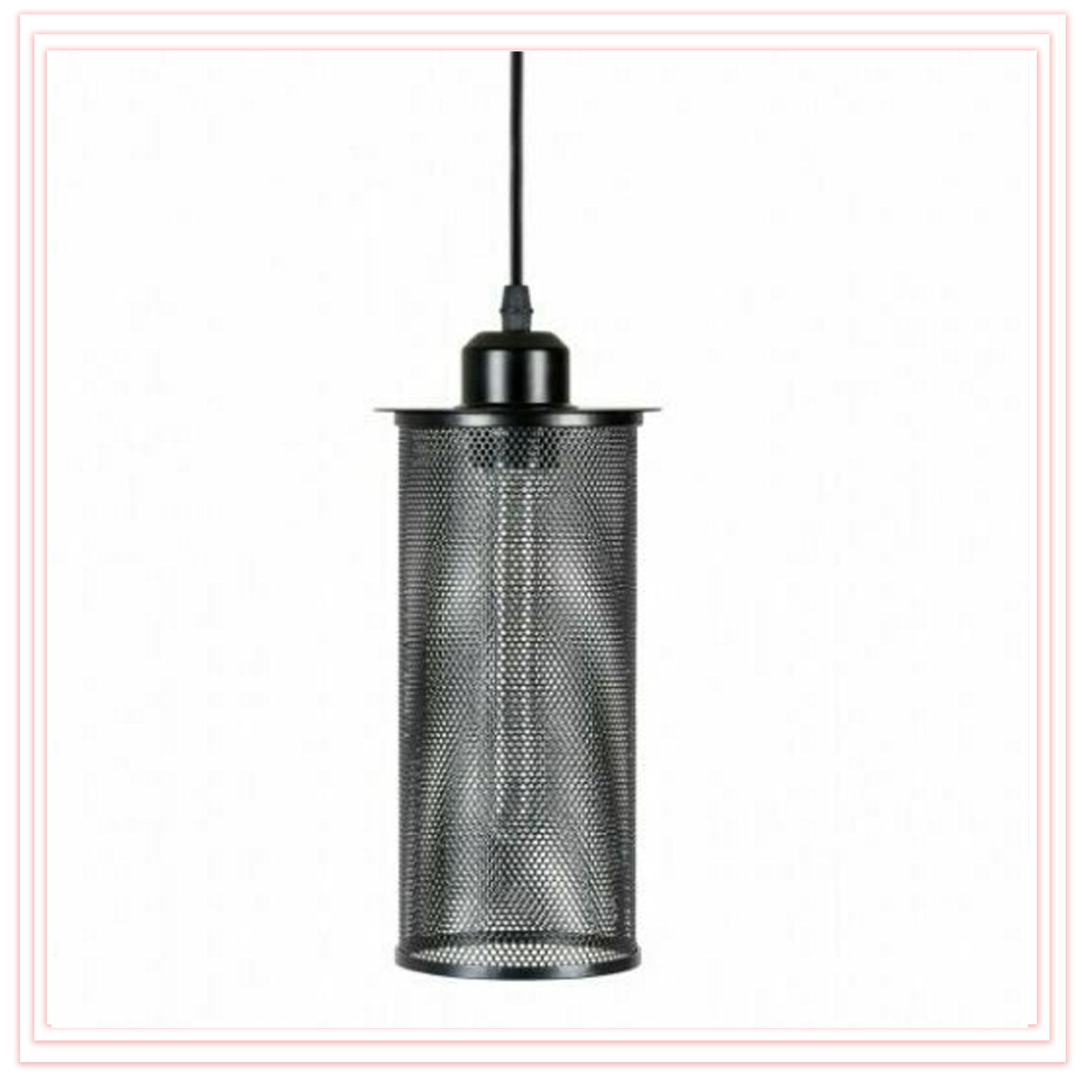 Perforated Cylinder Cage Lamp Shade – Easy Fit with Reducer Ring - photo 4