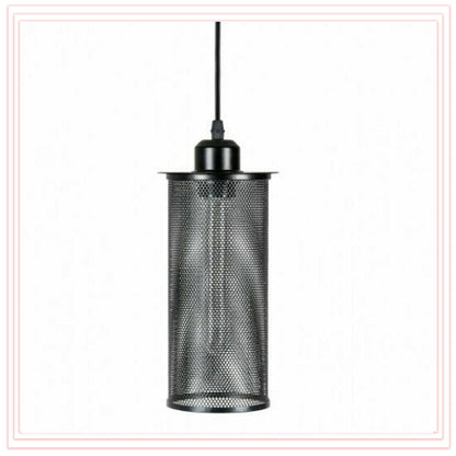 Perforated Cylinder Cage Lamp Shade – Easy Fit with Reducer Ring - photo 4