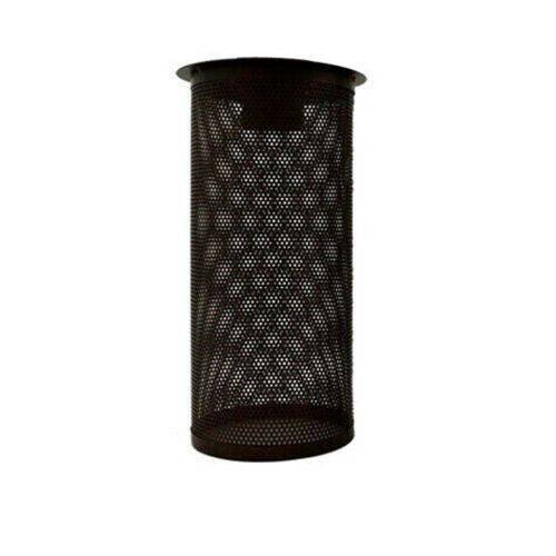 Perforated Cylinder Cage Lamp Shade – Easy Fit with Reducer Ring - Black, Standard, Single