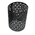 Flower Cut-Out Barrel Lamp Shade – Style 2, Easy Fit, 6 Colours - Black, with Reducer Ring, Single