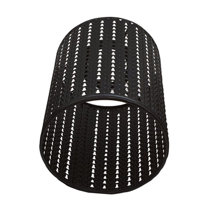 Knit Pattern Drum Lamp Shade – Style 3, Easy Fit, 6 Colours - Black, with Reducer Ring, Single
