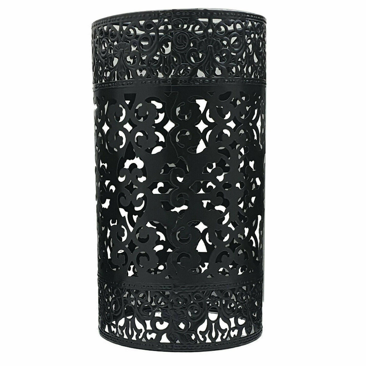 Barrel Cage Style 6 Lamp Shade – Easy Fit with Reducer Ring - Black, with Reducer Ring, Single