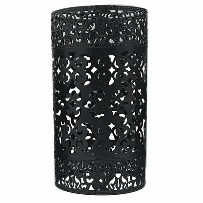 Barrel Cage Style 6 Lamp Shade – Easy Fit with Reducer Ring - Black, with Reducer Ring, Single