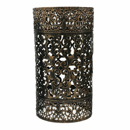 Barrel Cage Style 6 Lamp Shade – Easy Fit with Reducer Ring - Brushed Copper, with Reducer Ring, Single