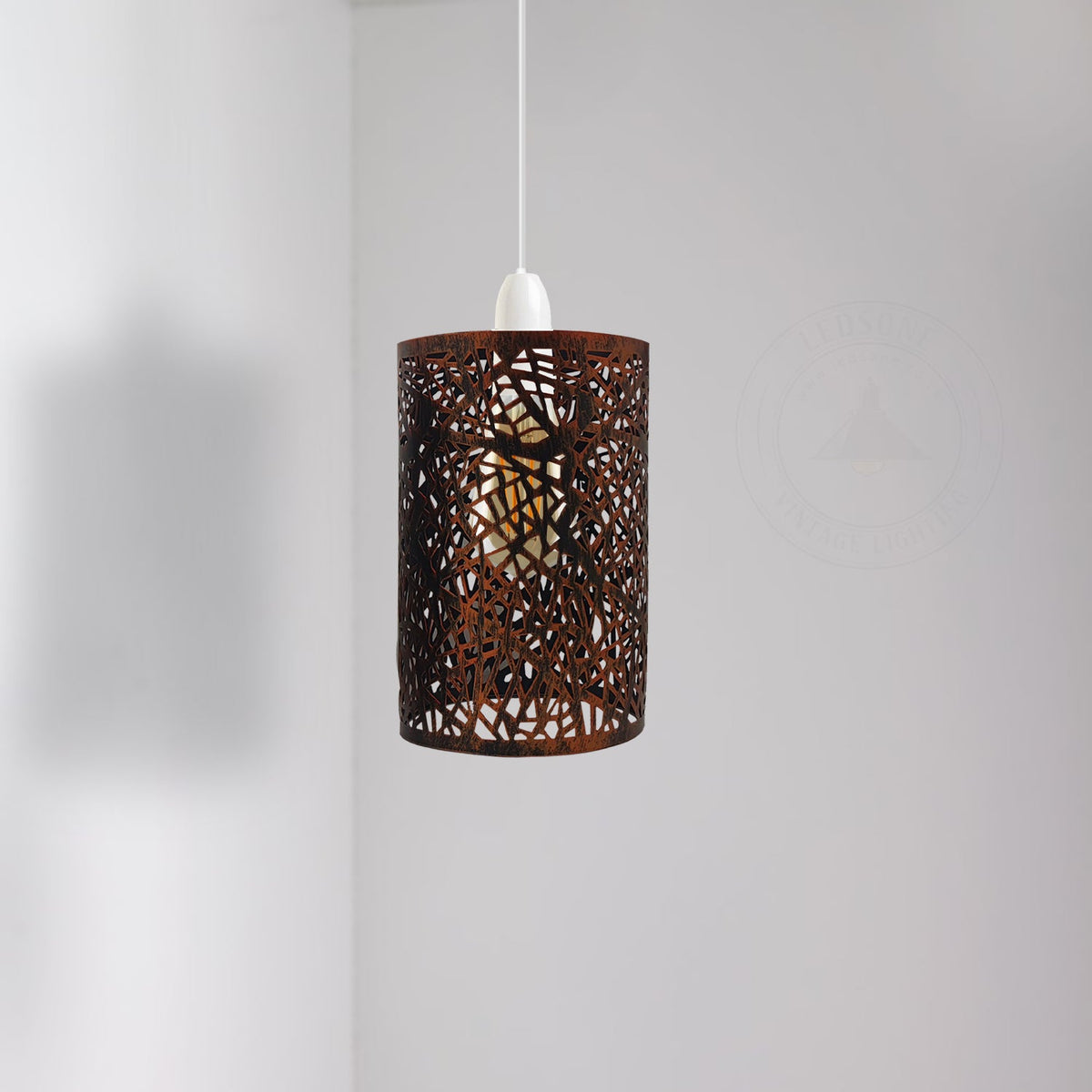 Branch Cut-Out Barrel Lamp Shade – Style 7, Easy Fit, 6 Colours - photo 2