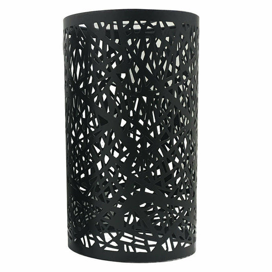 Branch Cut-Out Barrel Lamp Shade – Style 7, Easy Fit, 6 Colours - Black, with Reducer Ring, Single