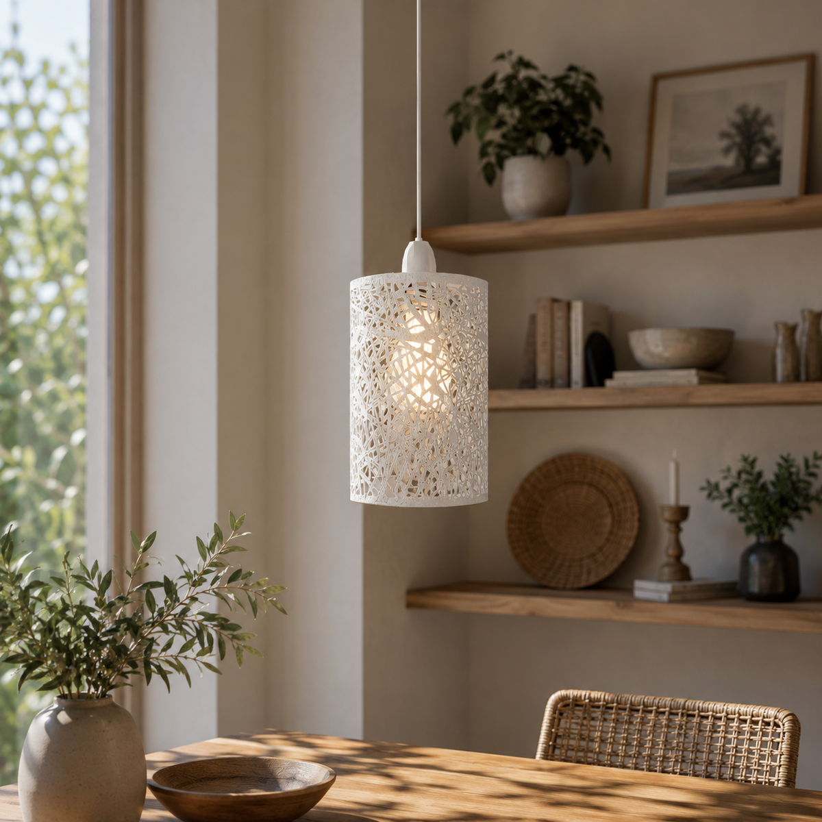 Branch Cut-Out Barrel Lamp Shade – Style 7, Easy Fit, 6 Colours - photo 10
