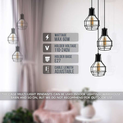 Basket Cage Lamp Shade – Easy Fit with Reducer Ring - photo 4