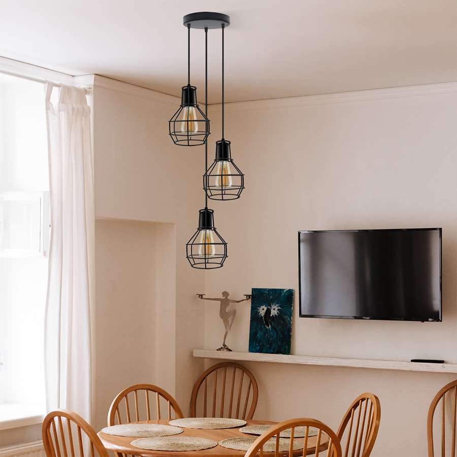 Basket Cage Lamp Shade – Easy Fit with Reducer Ring - photo 5