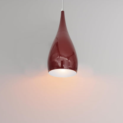 Teardrop Pendant Lamp Shade 16 cm – Glossy Metal, 10 Colours - photo 4