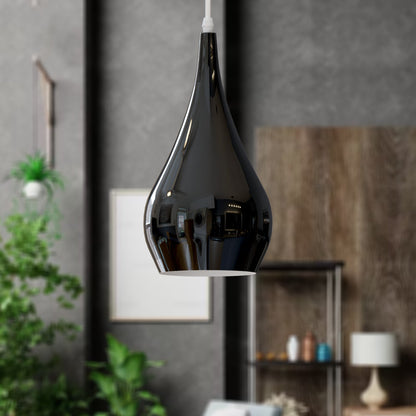 Teardrop Pendant Lamp Shade 16 cm – Glossy Metal, 10 Colours - photo 5