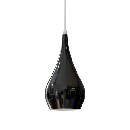 Teardrop Pendant Lamp Shade 16 cm – Glossy Metal, 10 Colours - photo 9