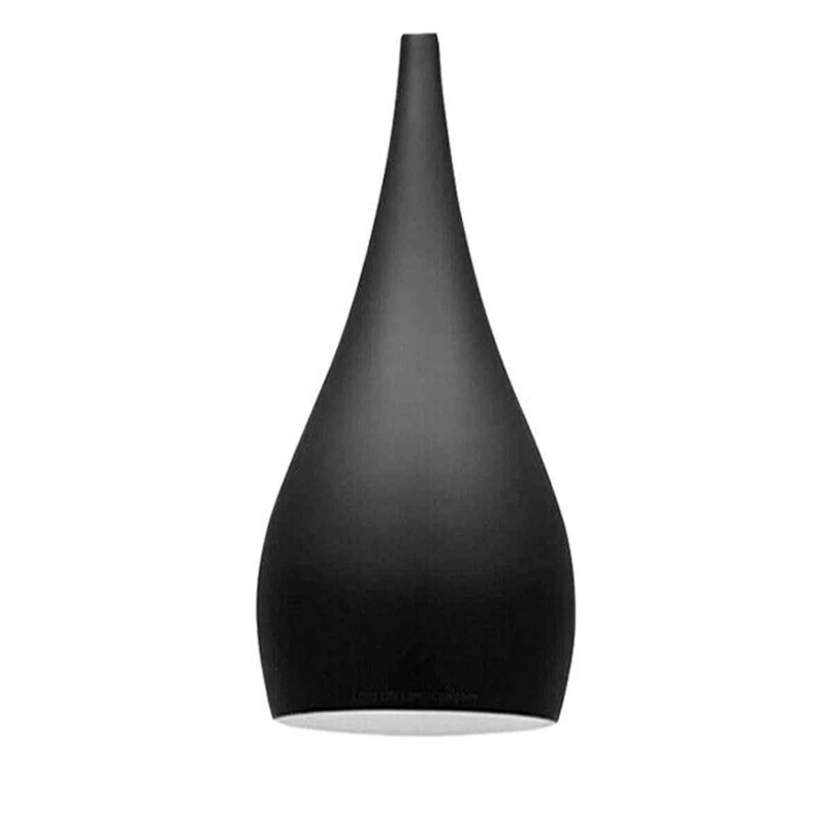 Teardrop Pendant Lamp Shade 16 cm – Glossy Metal, 10 Colours - Black, 16 cm, Single