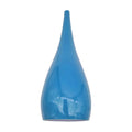 Teardrop Pendant Lamp Shade 16 cm – Glossy Metal, 10 Colours - Blue, 16 cm, Single