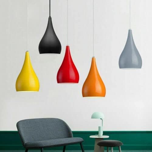 Teardrop Pendant Lamp Shade 16 cm – Glossy Metal, 10 Colours - photo 2