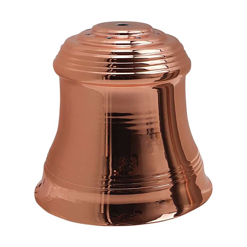 Metal Bell Lamp Shade 14 cm – Rose Gold or Satin Nickel - Rose Gold, 14 cm, Single