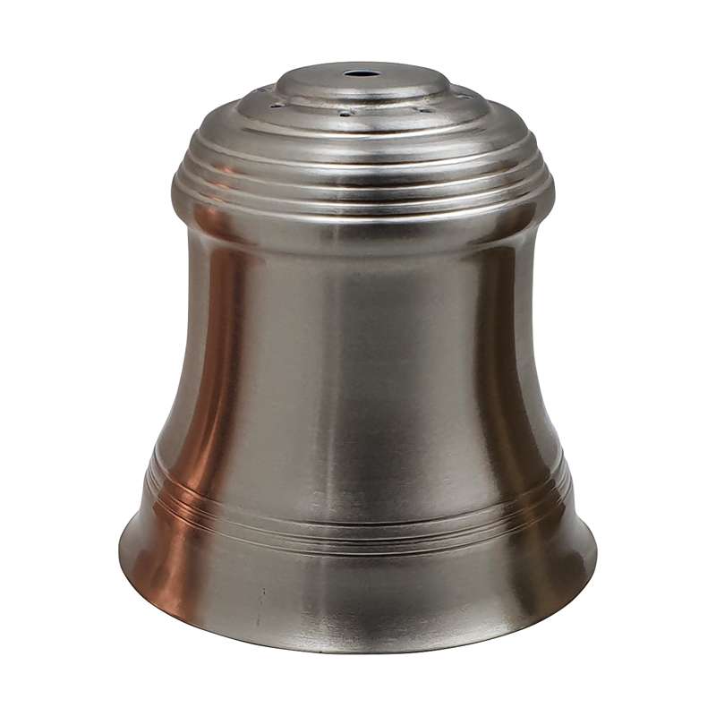 Metal Bell Lamp Shade 14 cm – Rose Gold or Satin Nickel - Satin Nickel, 14 cm, Single