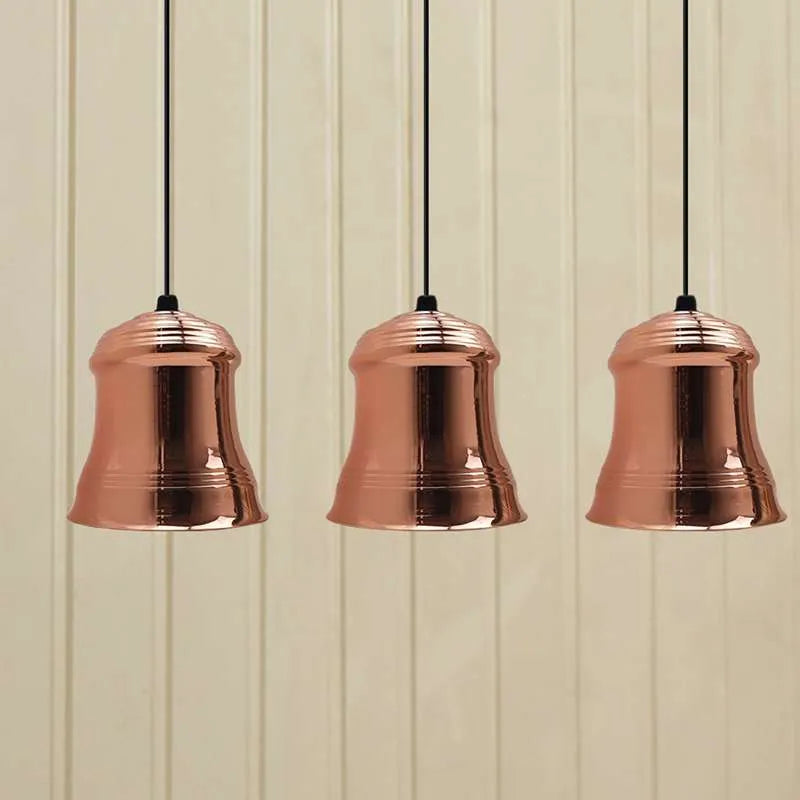 Metal Bell Lamp Shade 14 cm – Rose Gold or Satin Nickel