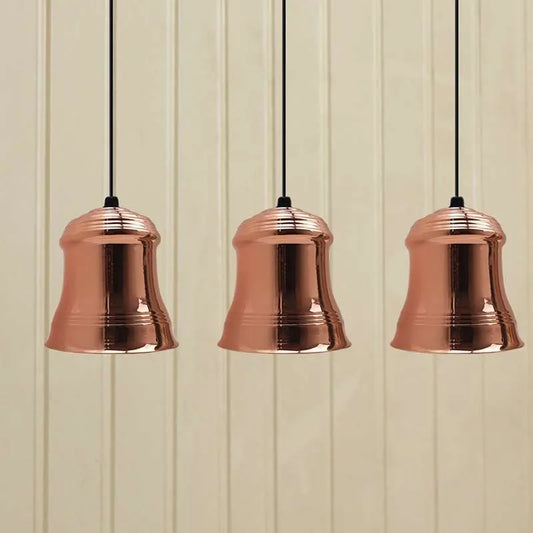Metal Bell Lamp Shade 14 cm – Rose Gold or Satin Nickel