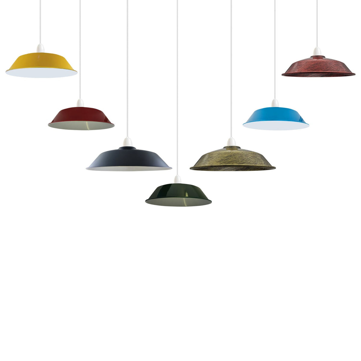 Big Top Bowl Lamp Shade 36 cm – Easy Fit, 16 Colours - photo 12
