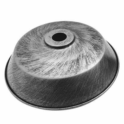 Big Top Bowl Lamp Shade 36 cm – Easy Fit, 16 Colours - Brushed Silver, 36 cm with Reducer Ring, Single